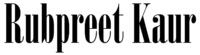Rubpreet Kaur Logo